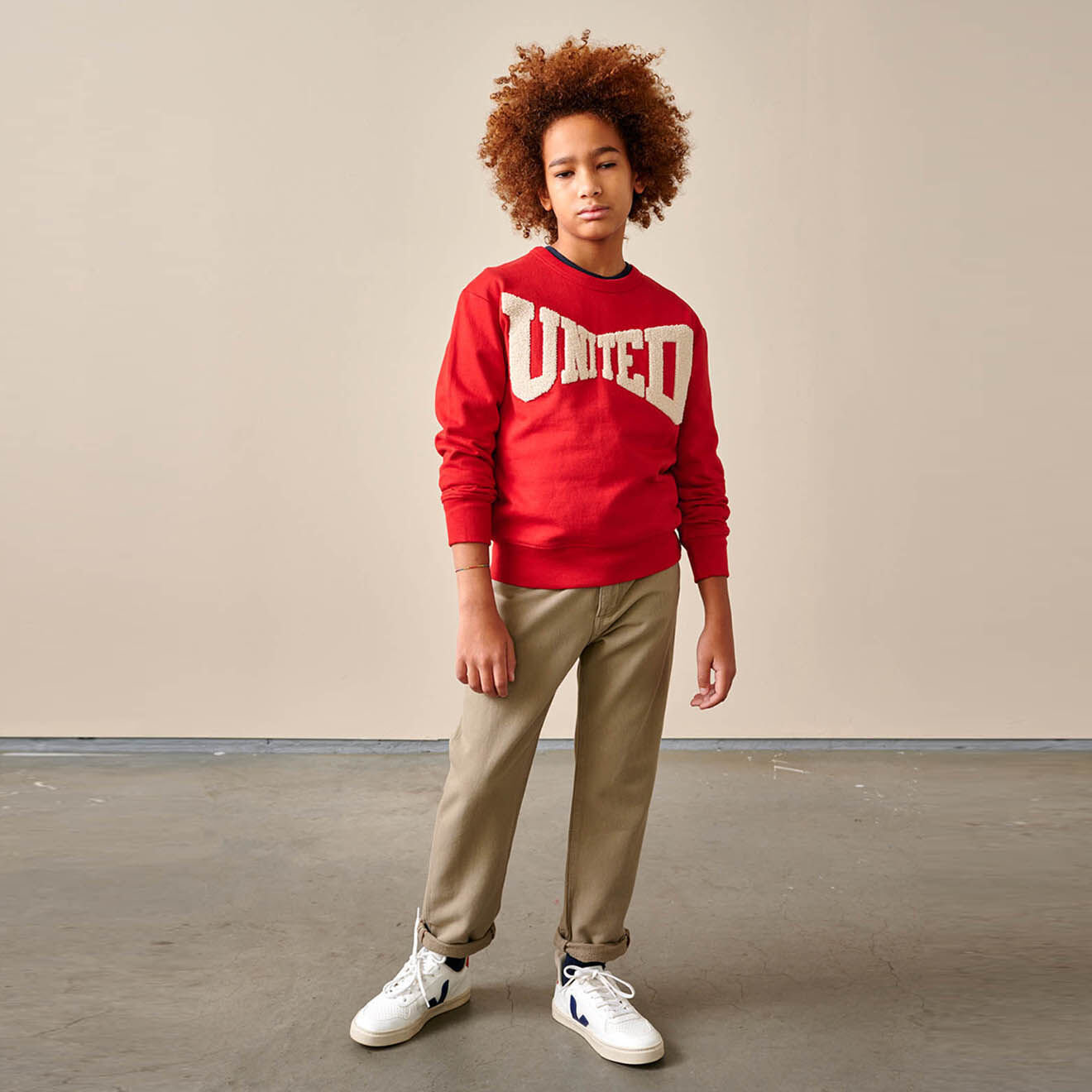 Bellerose Sweat Binch en Coton organique rouge