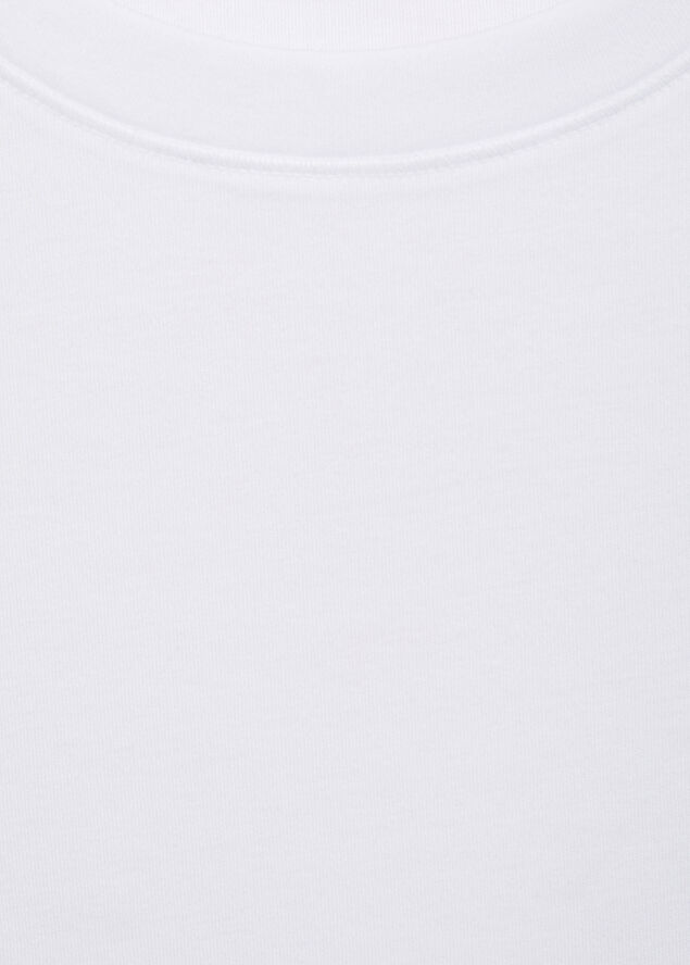 MANGO Basic 100% cotton t-shirt White