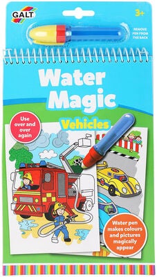 Galt Malebok Water Magic Kjøretøy