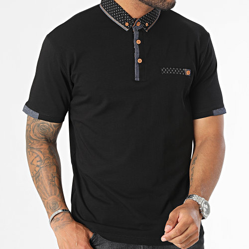 Polo Manches Courtes Noir