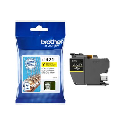 Brother LC421 - jaune - cartouche d'encre originale