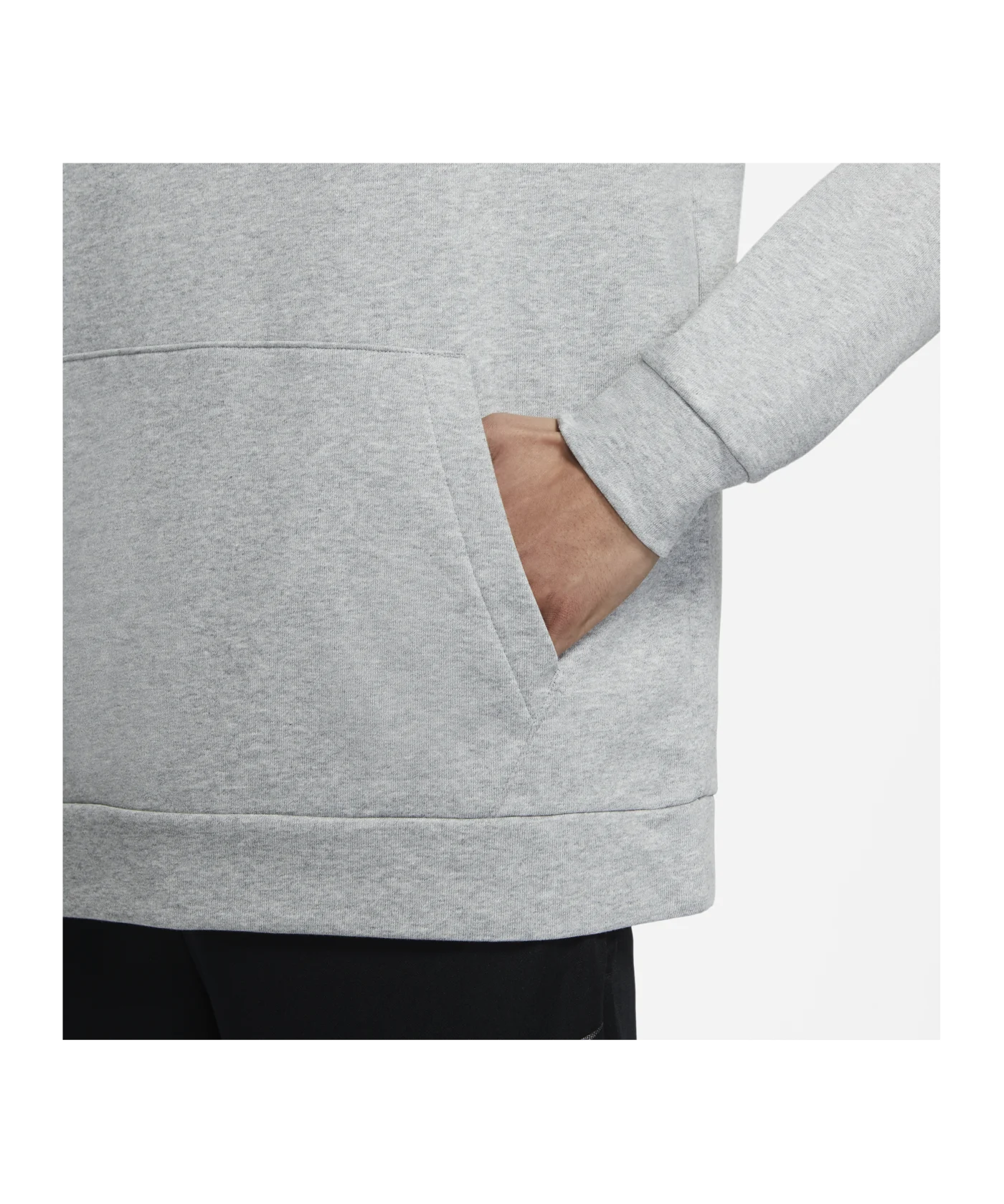 Nike Dri-FIT Swoosh Hoody Grau Schwarz F010