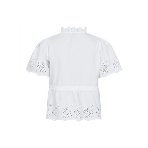 Neo Noir Satsi Embroidery Bluse, White, 38