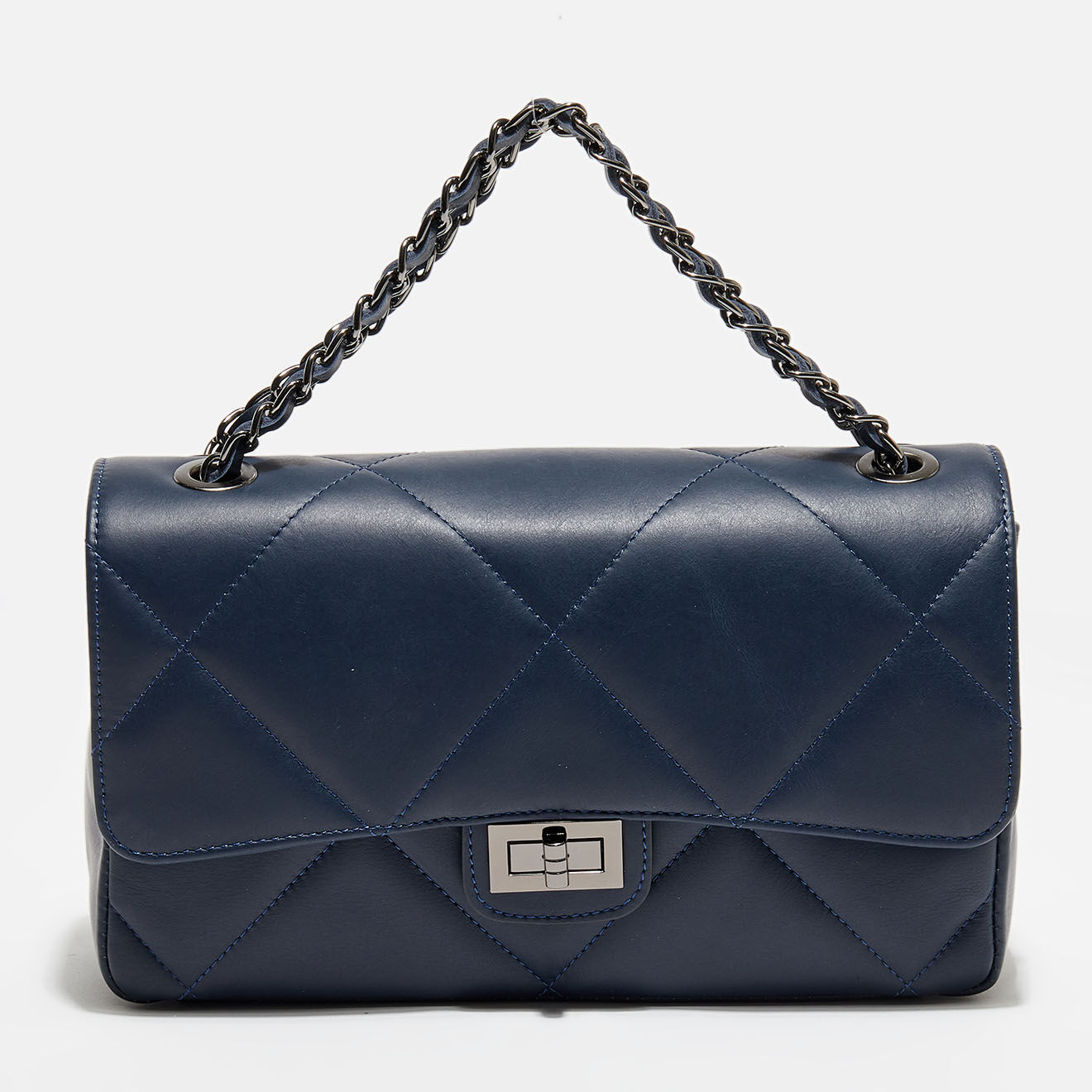 Christian Laurier Sac porté épaule en Cuir Lena marine -  27x15x8 cm