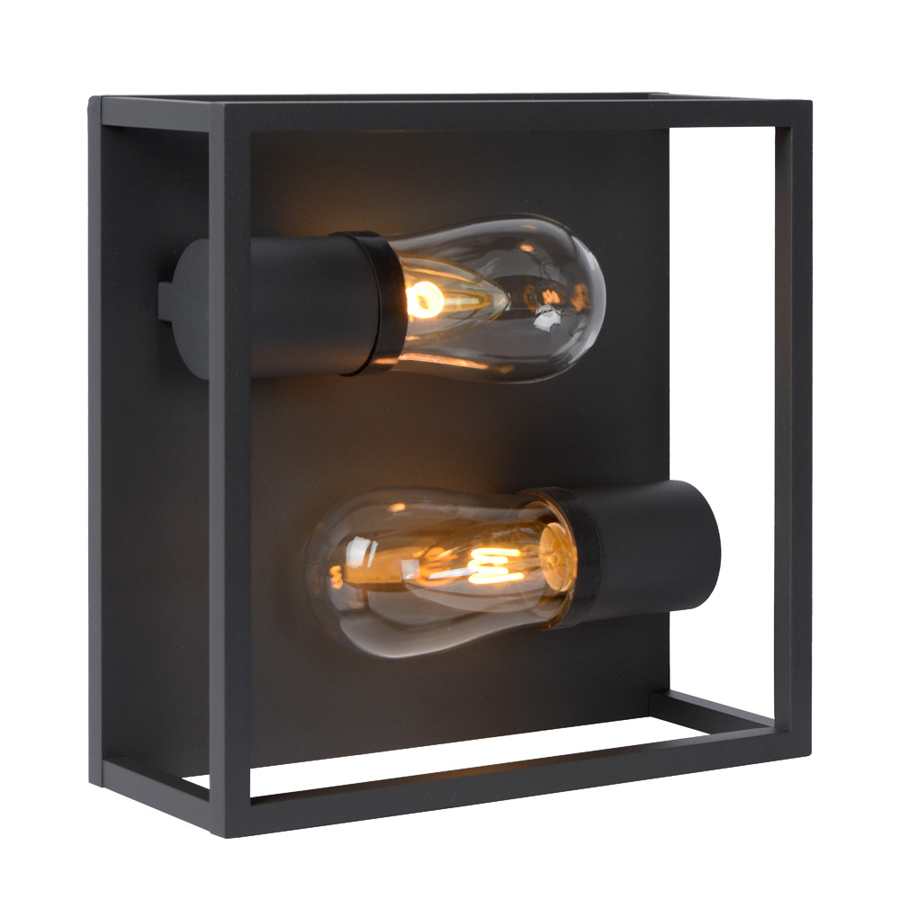 Lucide Carlyn plafondlamp 25cm 6W zwart