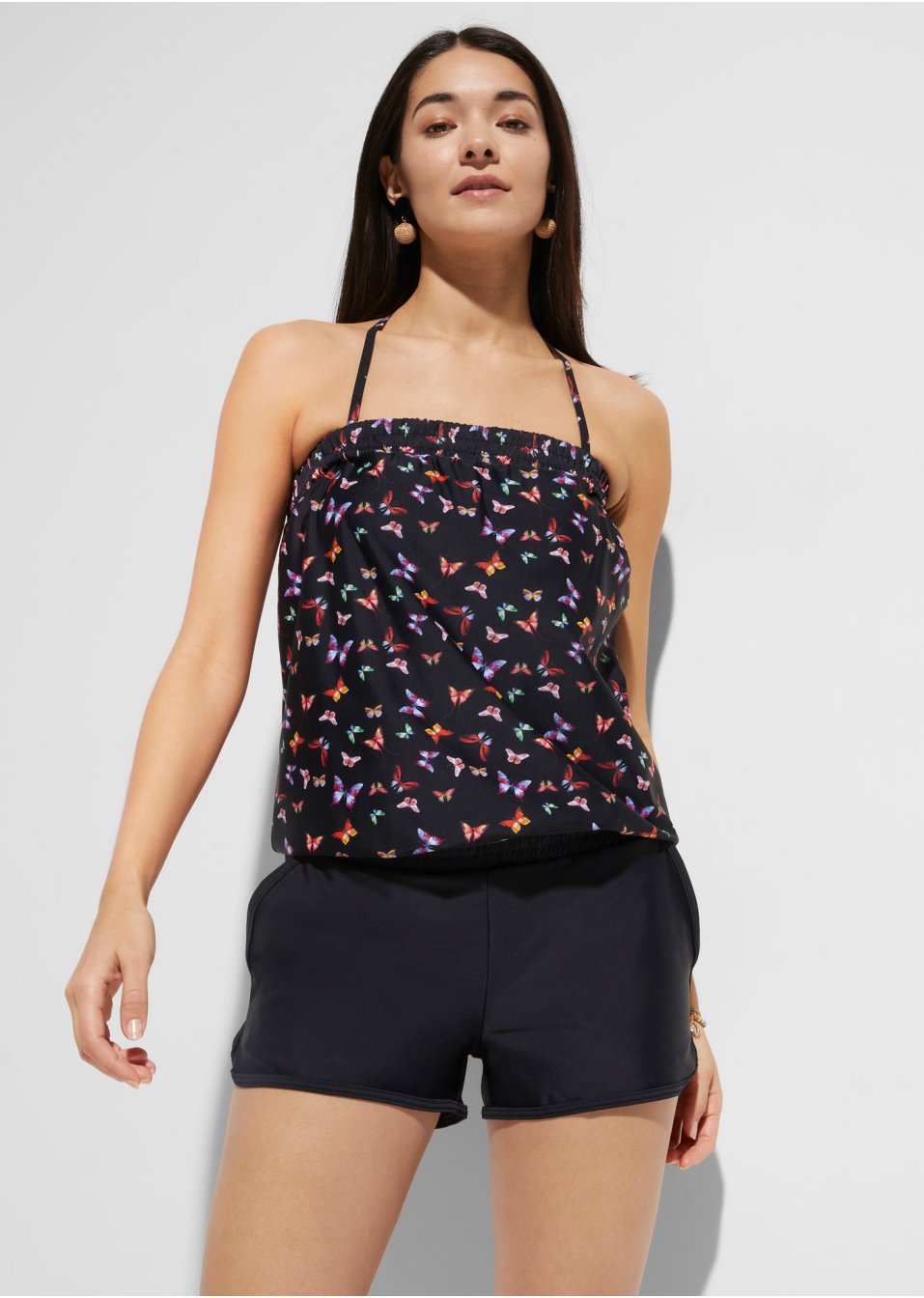 Combishort de bain avec slip intérieur