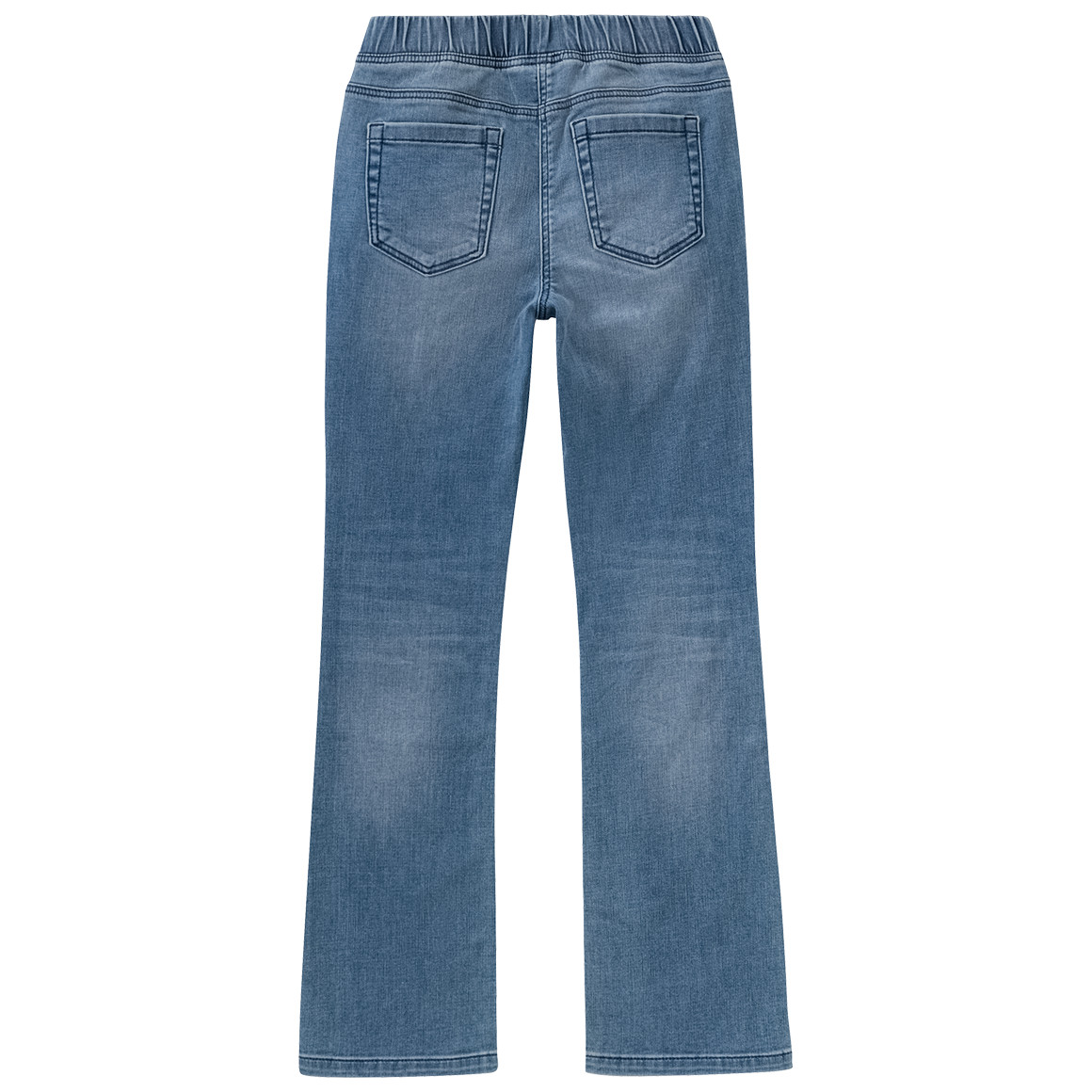 Yigga Mädchen Flared-Jeggings mit Elastikbund blau