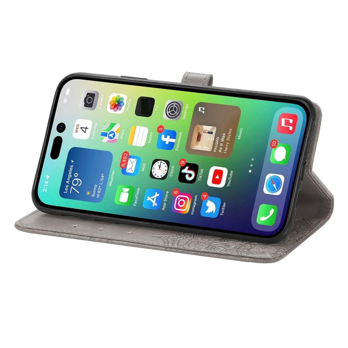 Hülle Handy Schutz für Apple iPhone 15 Pro Case Cover Klapp Tasche Wallet Etuis