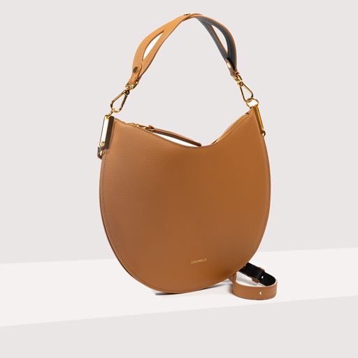 Coccinelle Sunup Medium Skuldertaske, Cuir/Noir