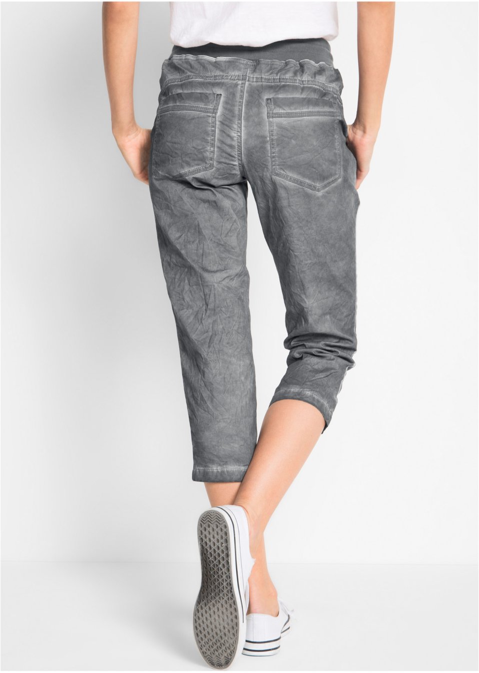 Pantalon 3/4 avec cordon contrastant