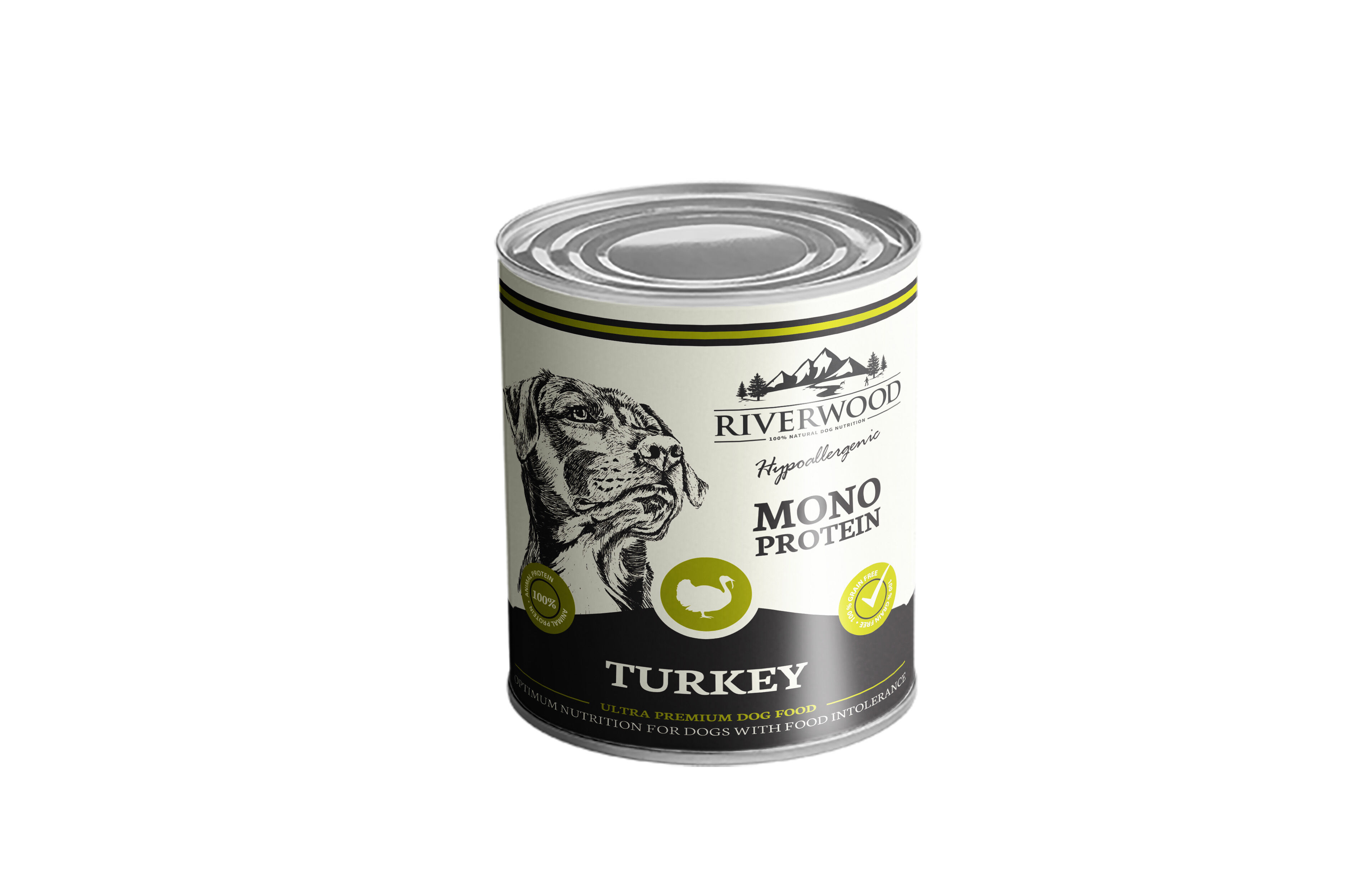 Riverwood Mono Proteïne - Hondenvoer - 400 Gram - kalkoen