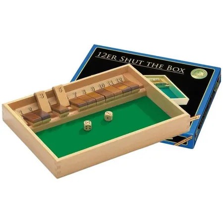 Philos 3120 - Shut The Box 12er, Würfelspiel, Klappenspiel