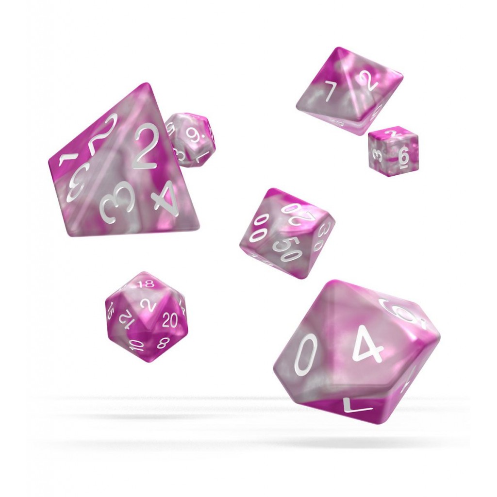 Oakie Doakie Dice dés RPG-Set Gemidice - Magnolia (7)