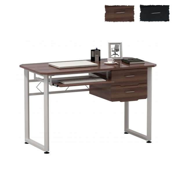 Schreibtisch WORKFLOW Melaminharzbeschichtete Spanplatte hjh OFFICE