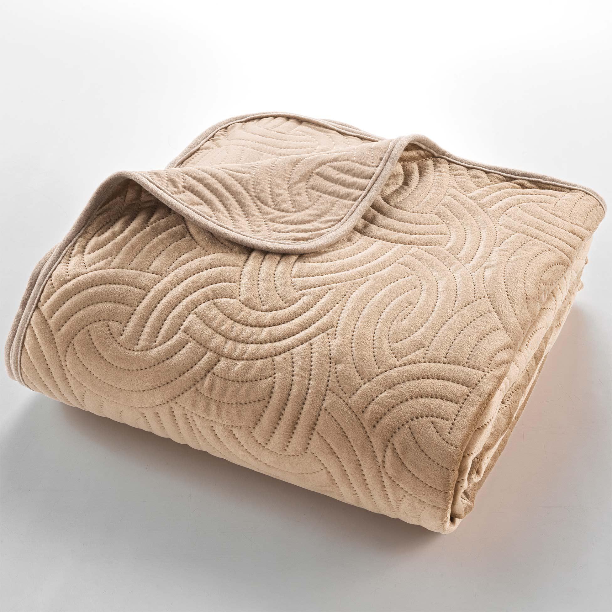 COUVRE LIT 220X240CM ET 2 TAIES 60X60CM SOLANGE LIN
