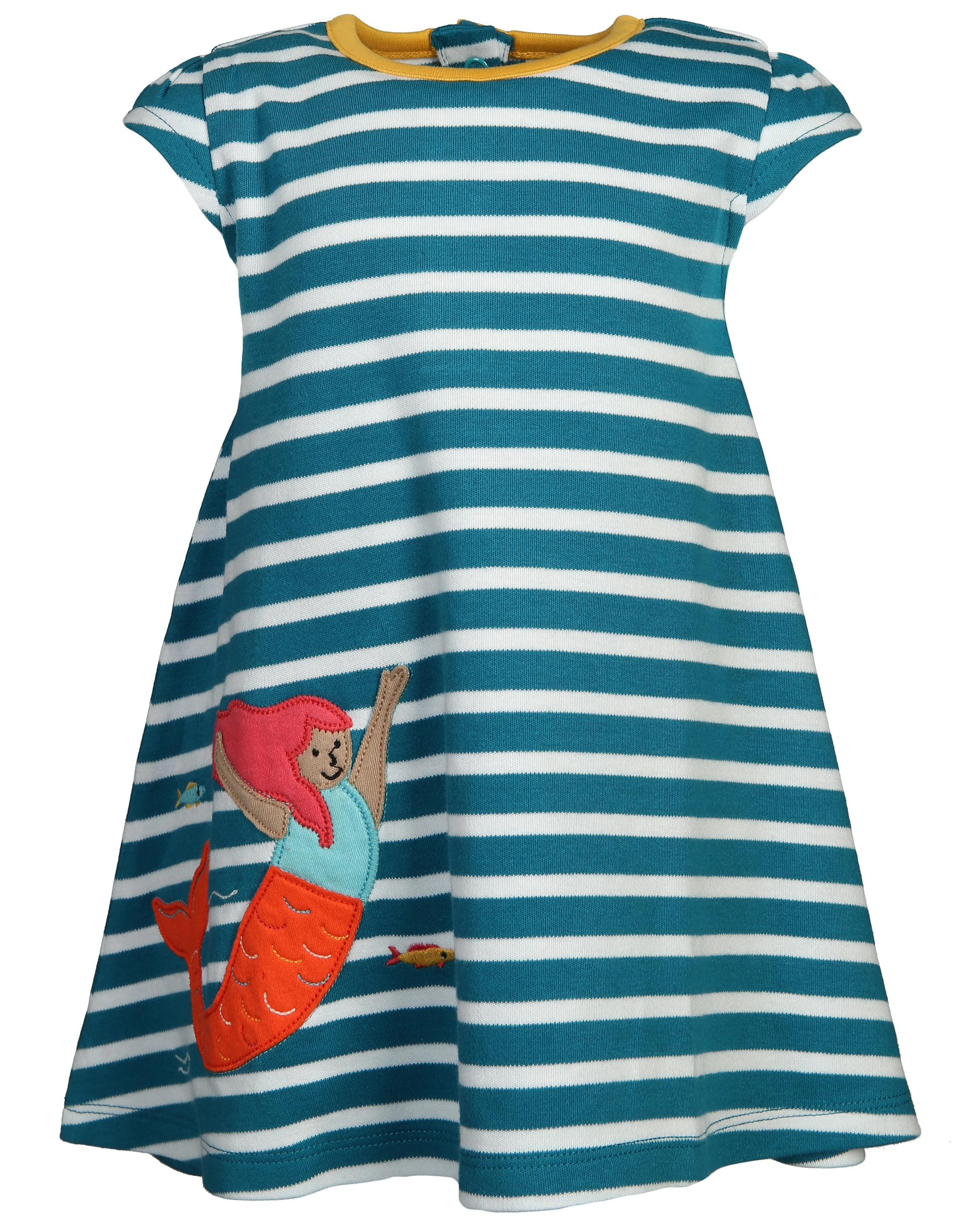 Kurzarm-Kleid GIANNA - MERMAID in blau