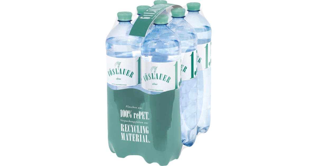 Vöslauer Mineralwasser ohne Kohlensäure Tray 6x 1,5 Liter (Einweg)