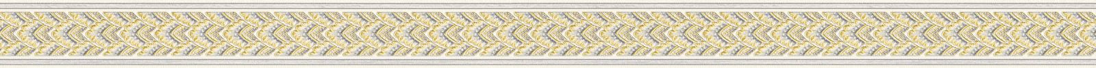 Vlies-Borte ONLY BORDERS 10 - gold-silber - 4 cm