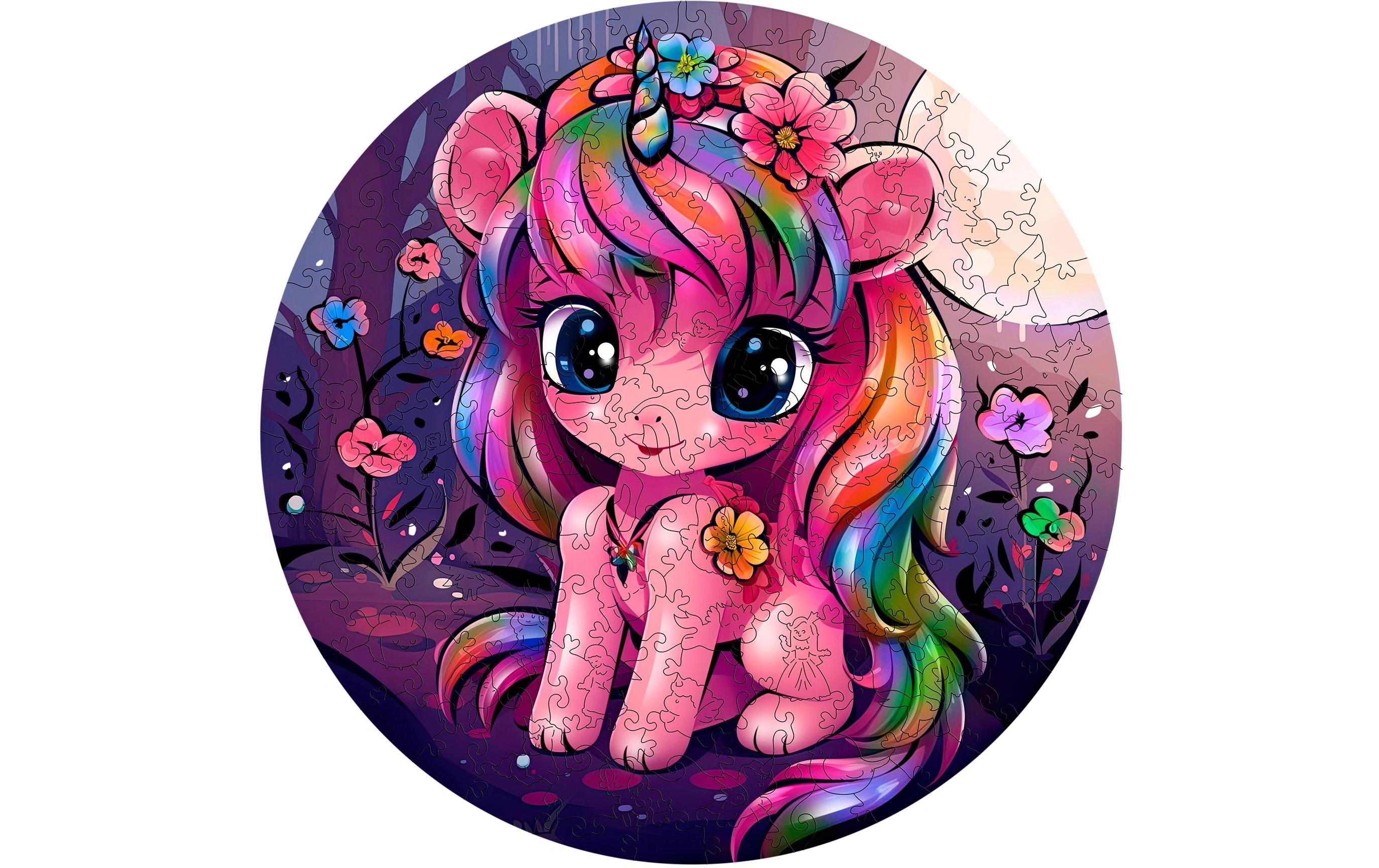 Holz-Puzzle EinhornPuzzle mit 200 Teilen