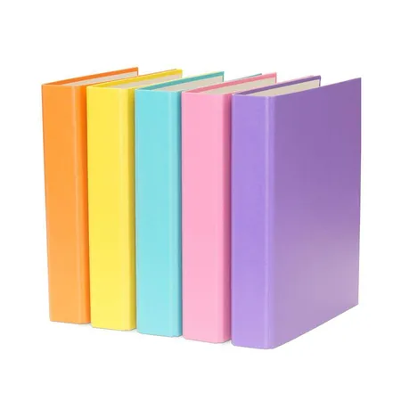 Livepac Office Ringbuch mit 2-Ring Mechanik, DIN A5, 10 Stück je 2x gelb, lila, türkis,pink und orange