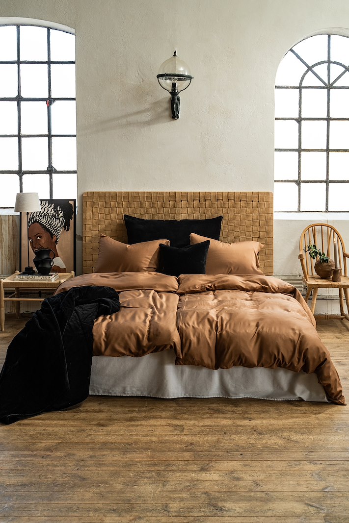 Enjoy sengesett Brun 200x220 cm