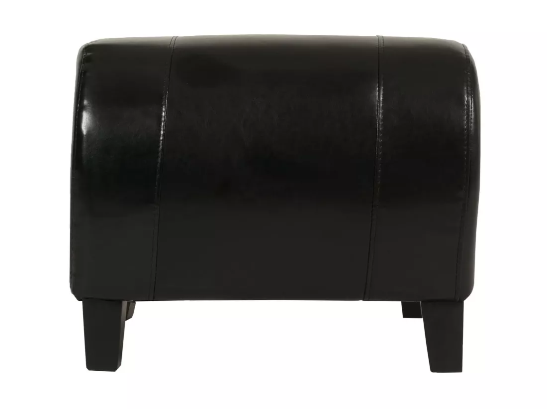 Pouf Aversa, noir