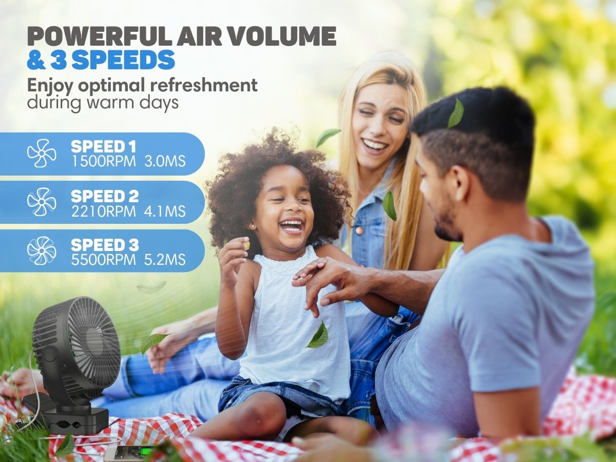 Vulpes Goods  Mini USBventilator met afstandsbediening