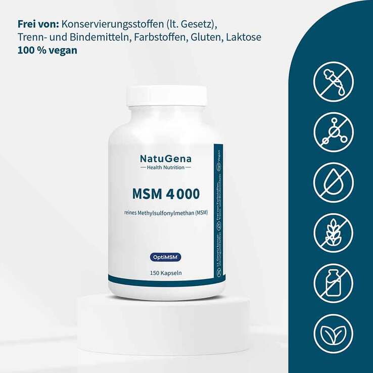 MSM 4000 vegan Kapseln, 150 St