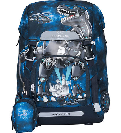 Beckmann Schulranzen - Classic+ - Tech Rex - Schwarz