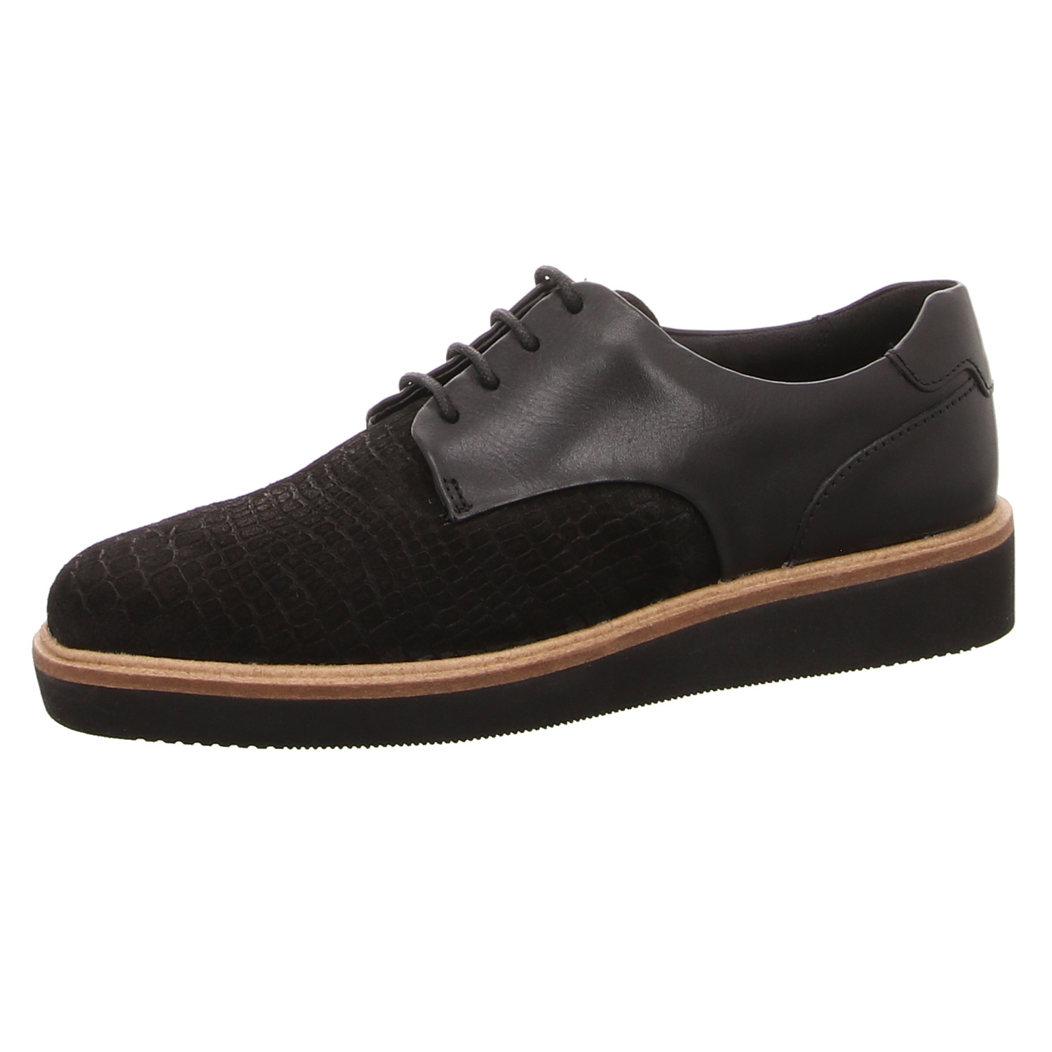 Clarks Schnürhalbschuh schwarz