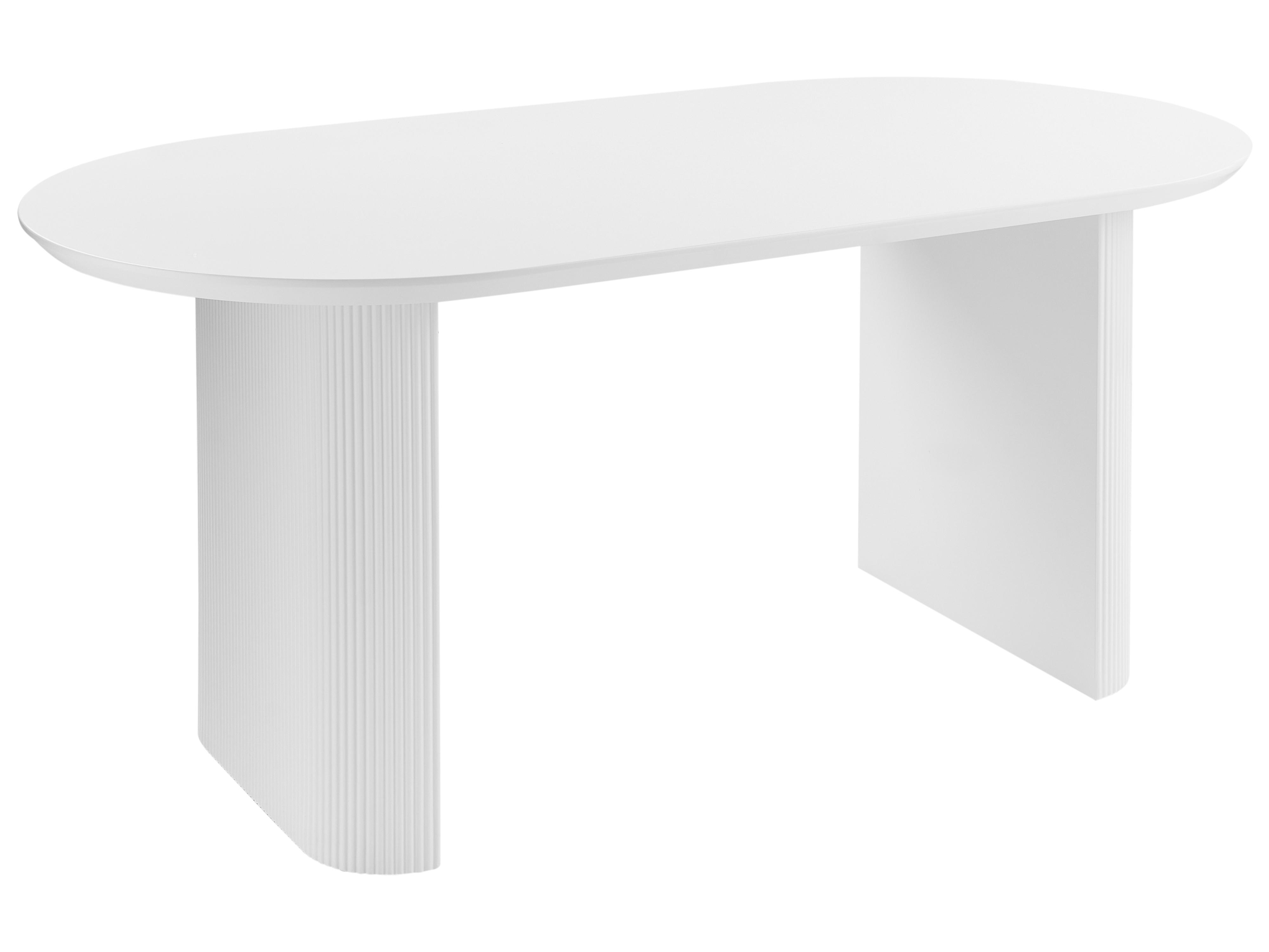 Eettafel MOBERLY Wit 90 cm 180 cm