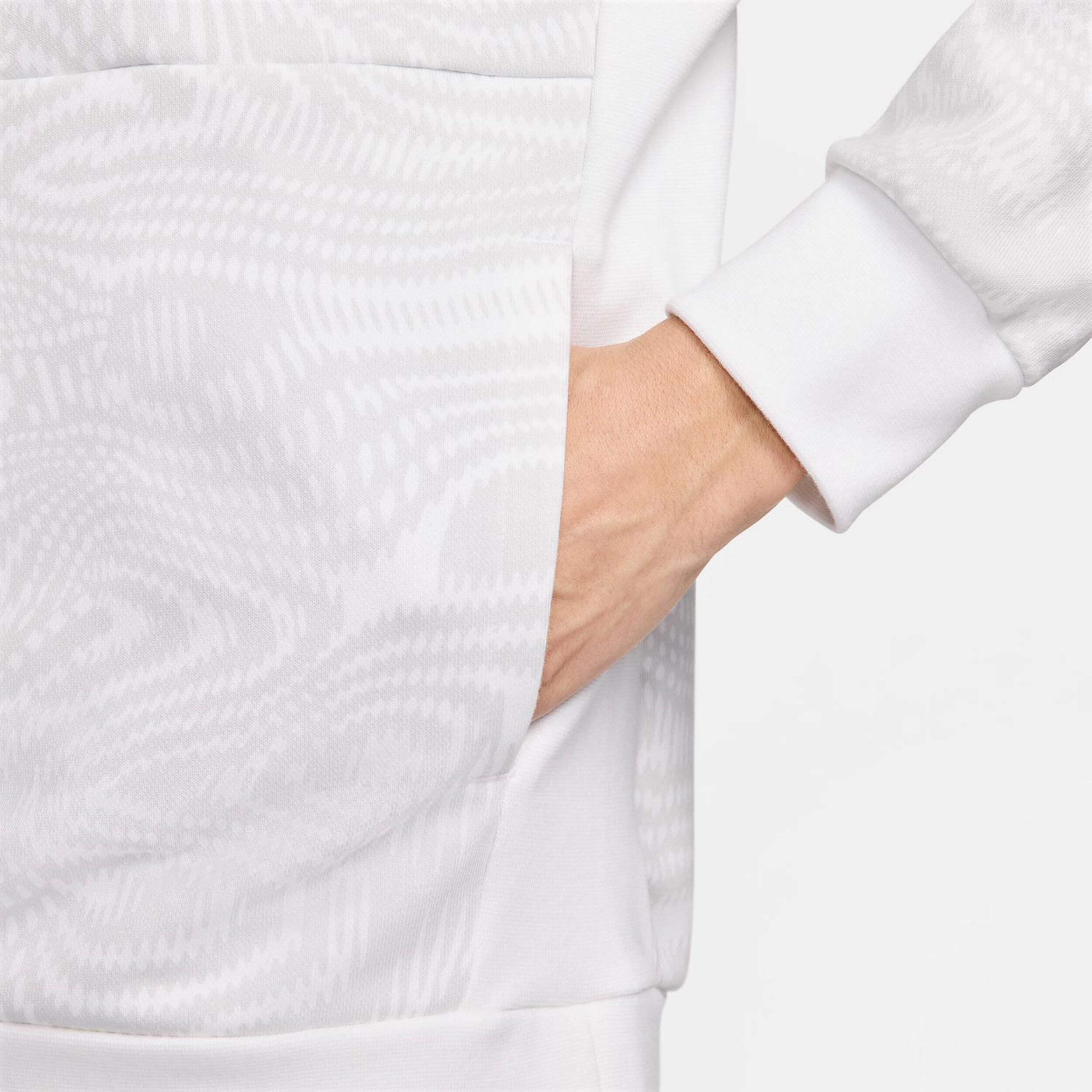 Nike Dri-Fit Heritage Fleece Sweat À Capuche Hommes - Blanc