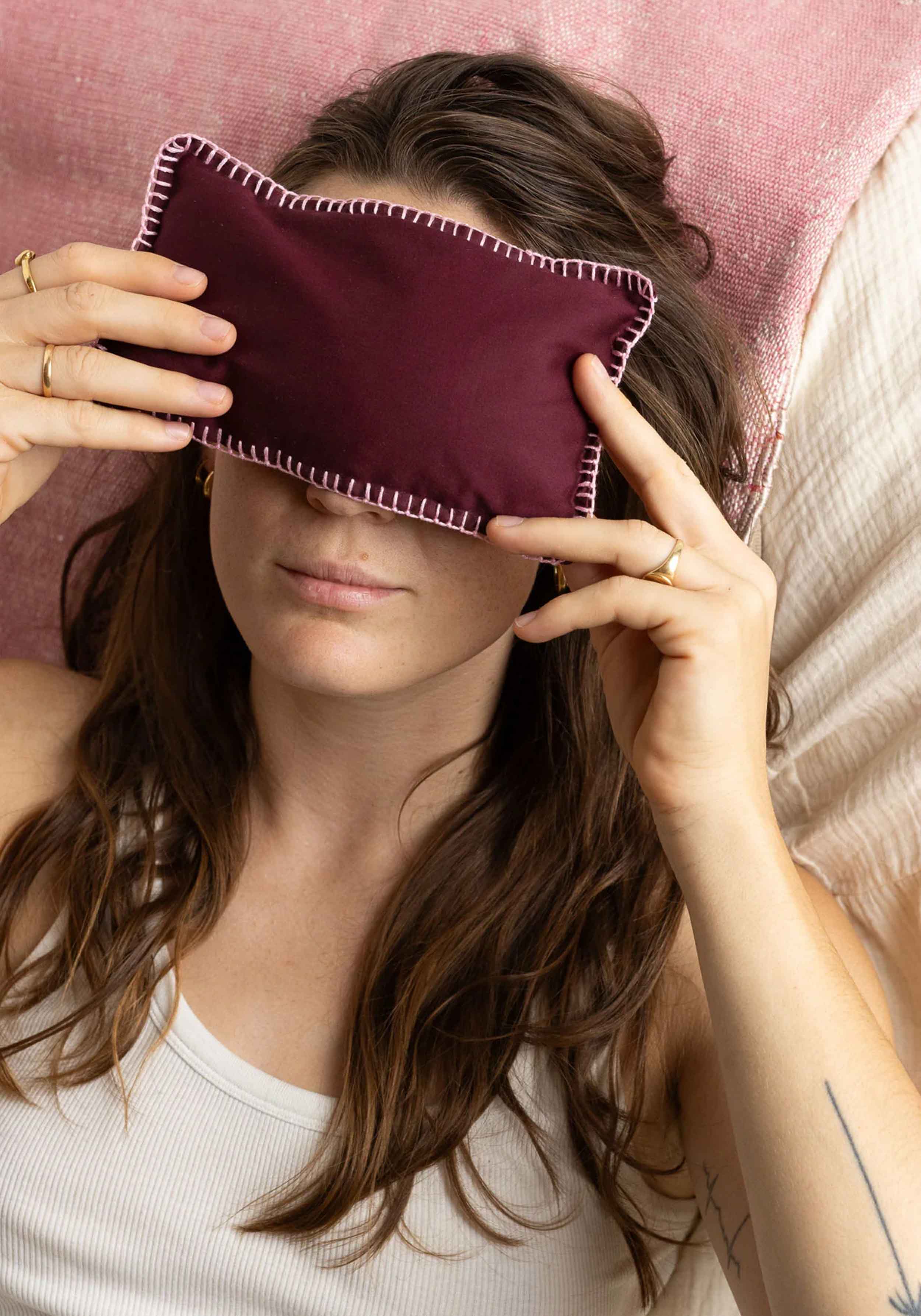 YOOMEE Augenkissen Eye Pillow Raha HBIK Bordeaux