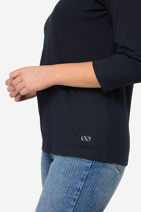 Basic-Shirt, V-Ausschnitt, 3/4-Arm, OEKO-TEX Made in Green