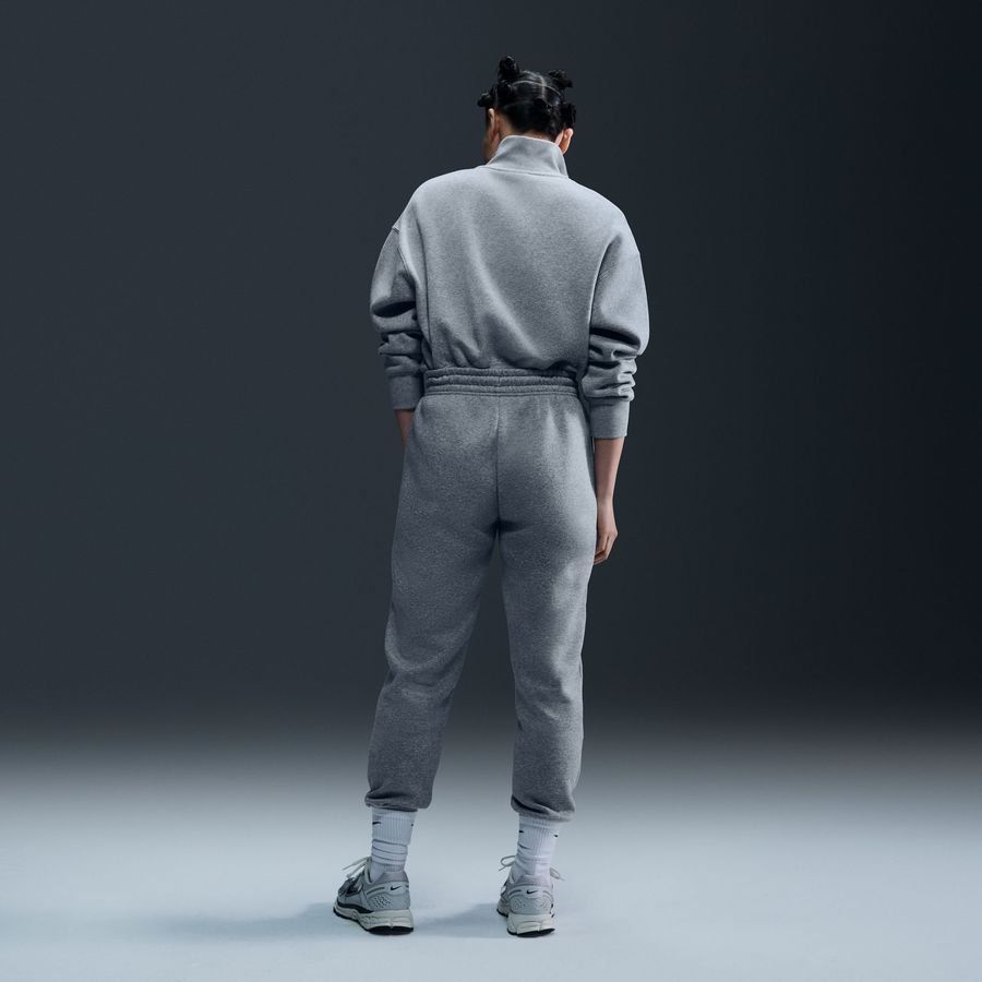 Nike Sweat NSW Phoenix Fleece - Gris/Blanc Cassé Femme