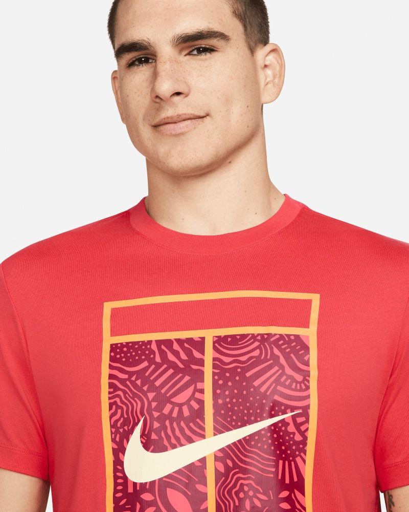T-shirt Nike NikeCourt Rouge pour homme