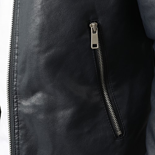 Veste Biker 5025 Bleu Marine