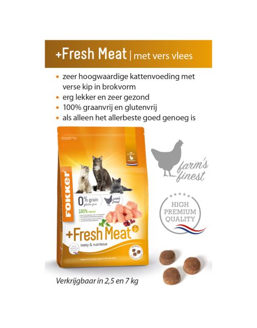 Fokker Cat Fresh Meat Kip - Kattenvoer
