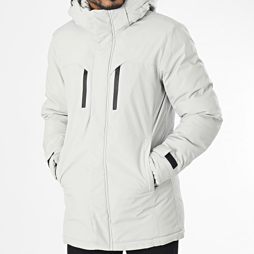 Parka Capuche Gris