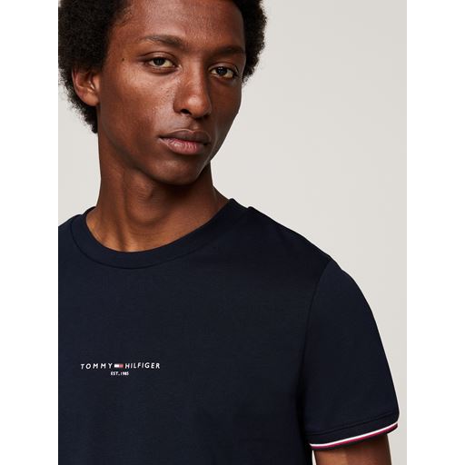 Tommy Hilfiger Logo Tipped T-shirt, Desert Sky, XL