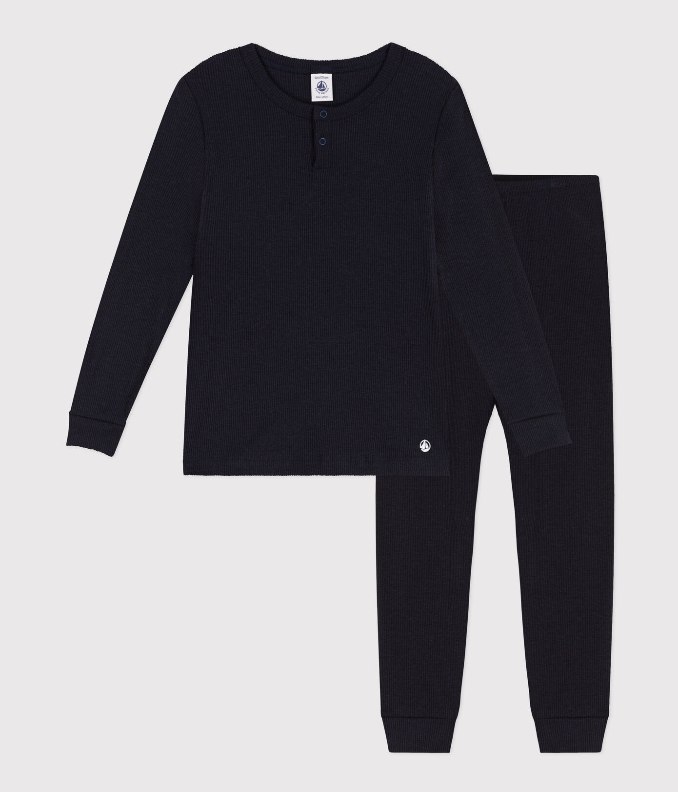 Pyjama uni en coton et lyocell petite fille/petit garçon