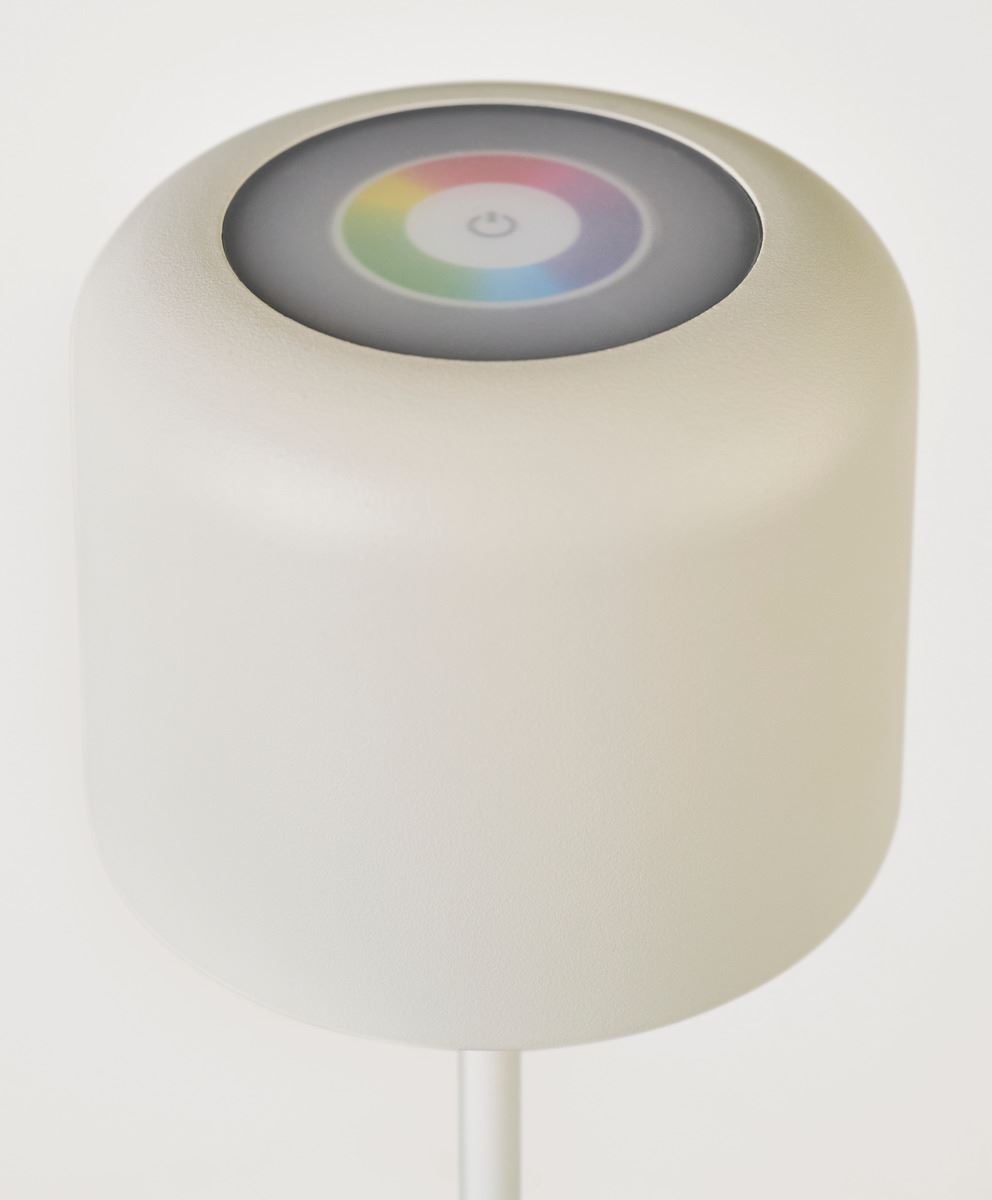 Led lampe hvit - 12x12x38 cm