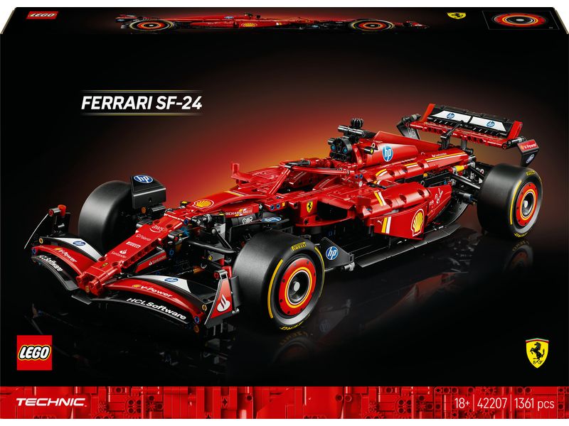 LEGO® Technic Ferrari SF-24 F1 Rennauto 42207 Lego-Set für Erwachsene und Formel-1-Fans