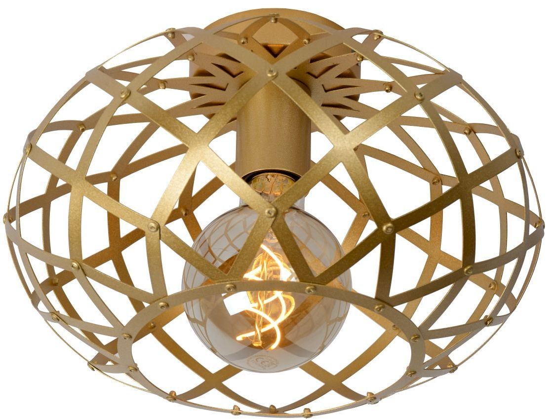 Lucide   Wolfram Goud Plafondlamp