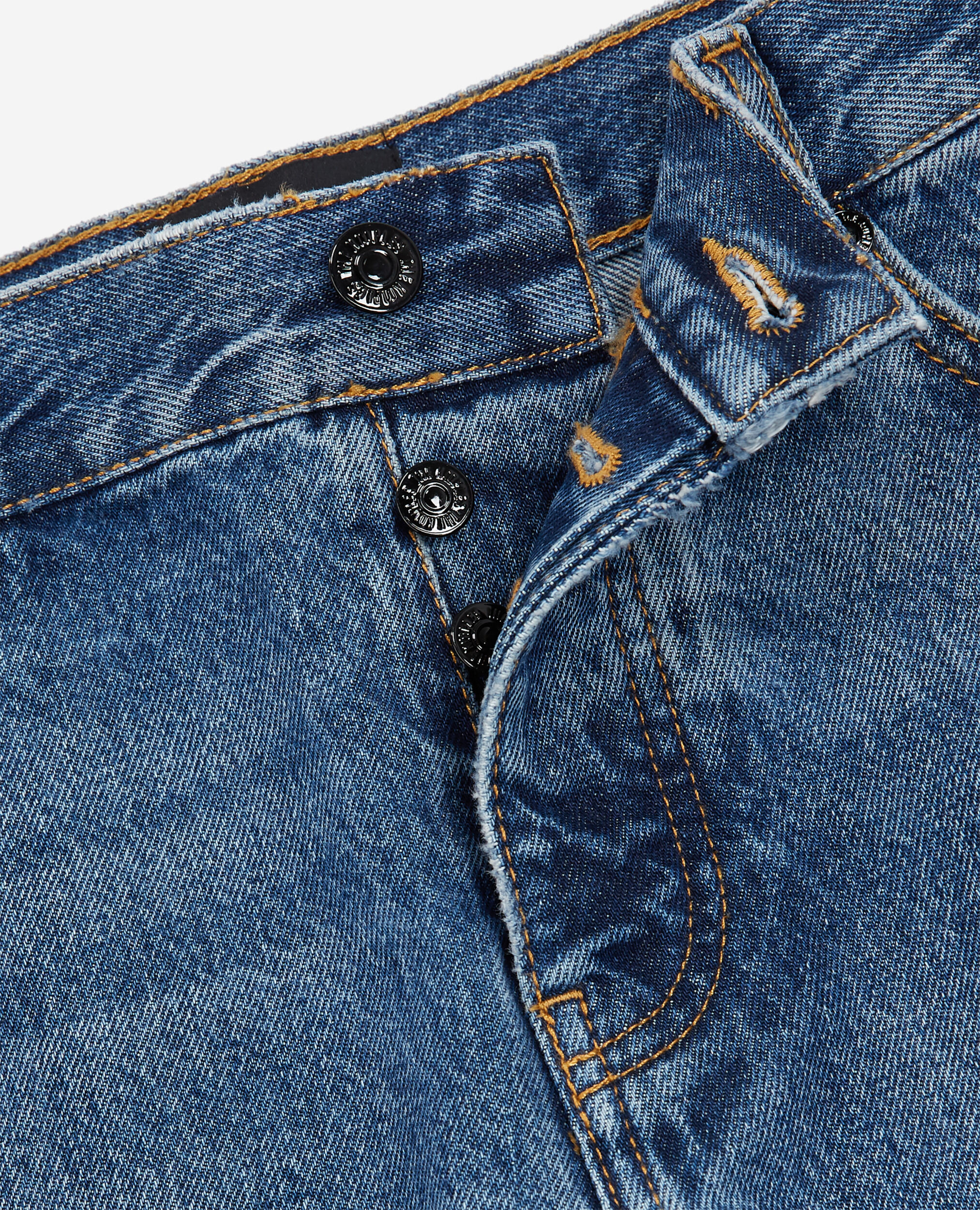 Jean droit bleu