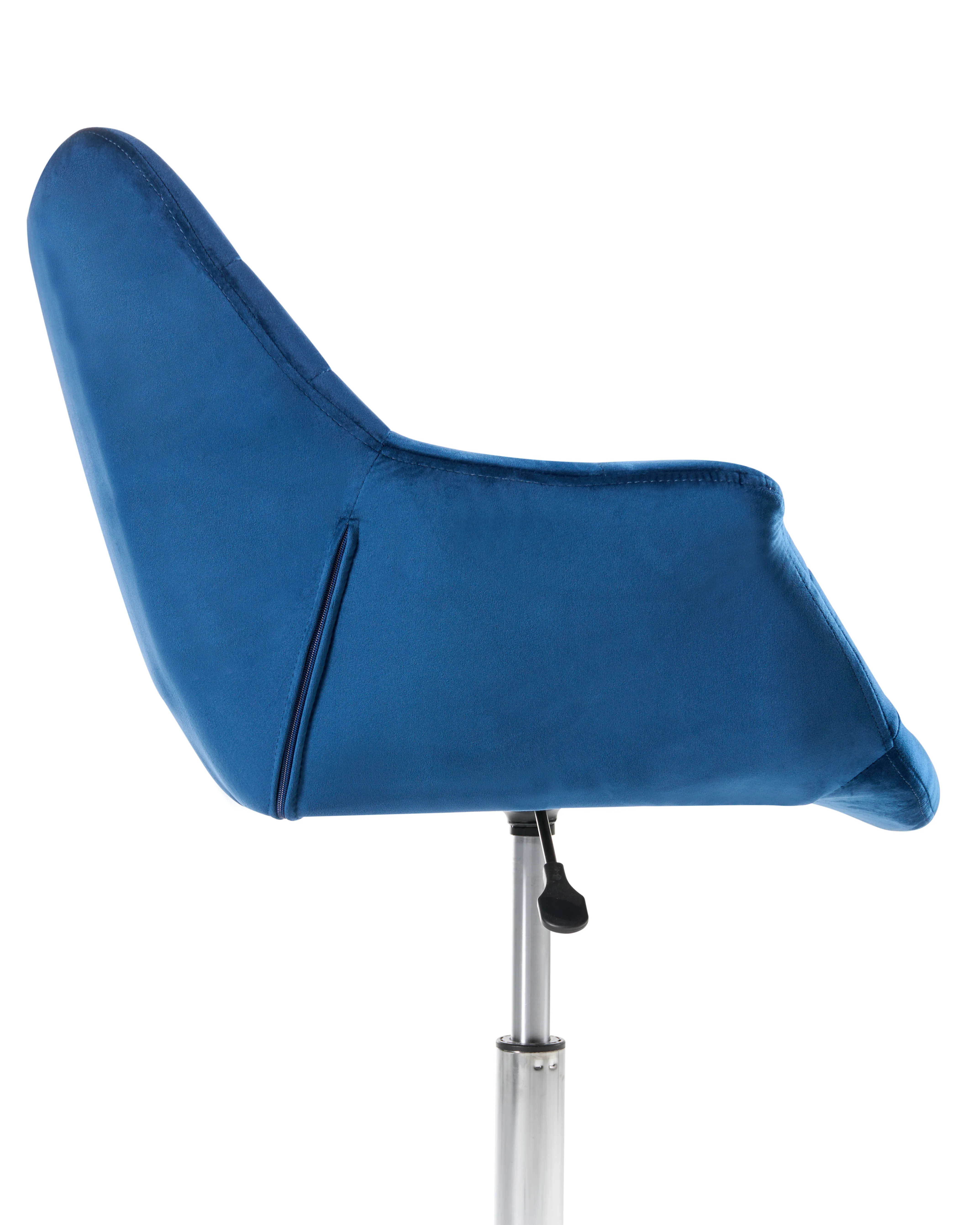 Bureaustoel LABELLE Fluweel Marineblauw