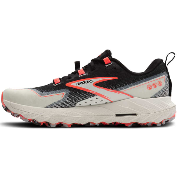 Chaussure trail BROOKS CASCADIA 18 W BLACK/BLUE WASH/ FLAME