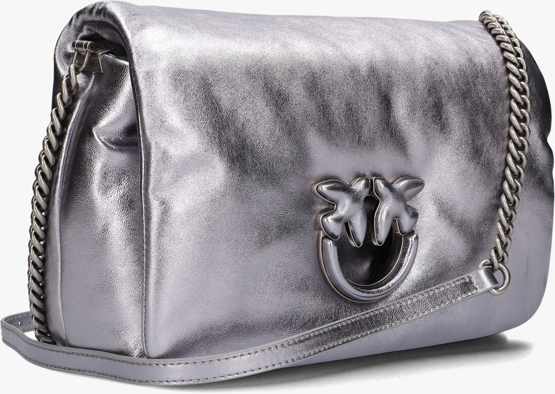 PINKO zilveren pinko schoudertas love click puff classic