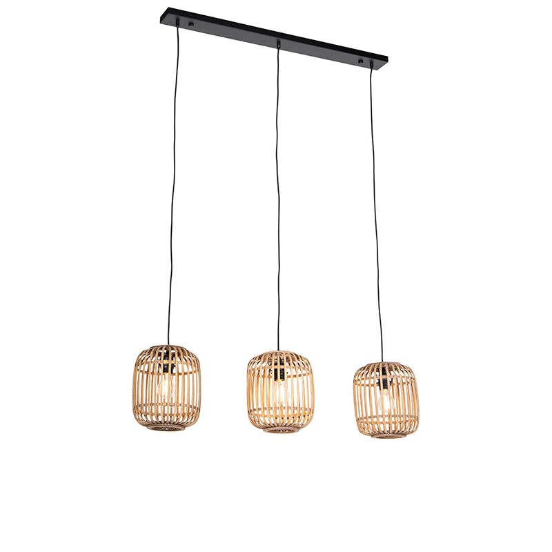 Landelijke hanglamp rotan 3-lichts - Manila