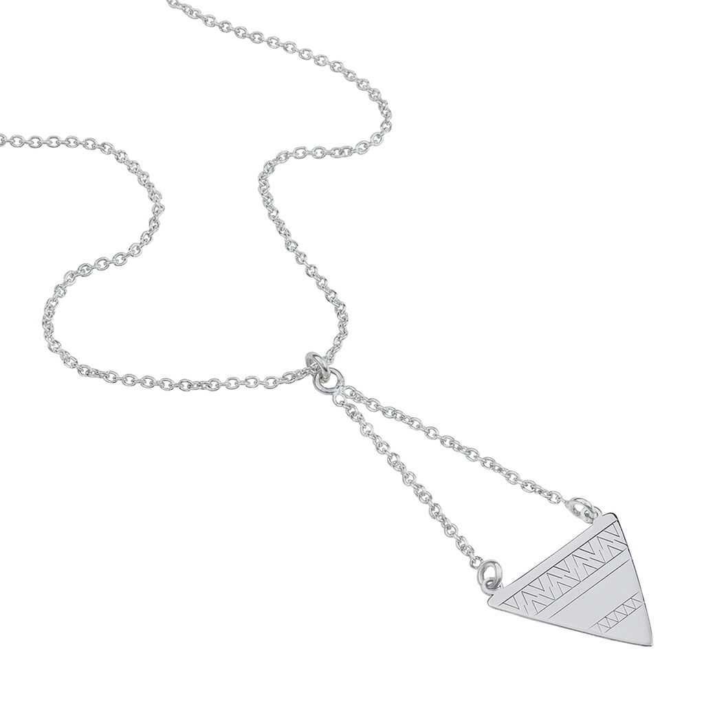 Collier Mahala Argent Blanc